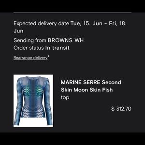 MARINE SERRE Second Skin Moon Skin Fish
top